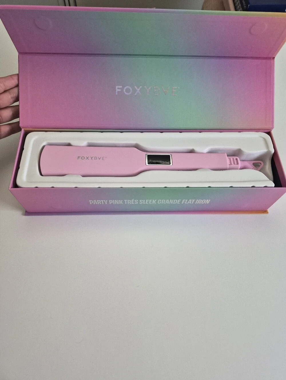 Foxybae Party Pink Titanium 1.75” Flat Iron New In Box